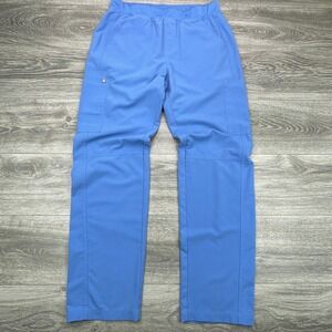 Figs Scrub Pants Mens Large Blue Axim Cargo Nurse Doctor Healthcare Uniform READ